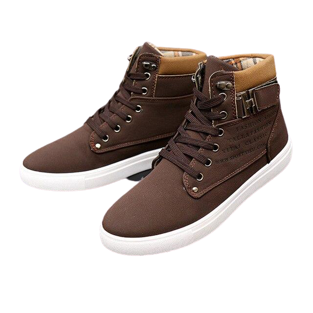 Men Casual High Ankle Canvas Shoes