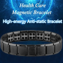 Load image into Gallery viewer, Unisex Stainless Steel Black Germanium Magnetic Bracelet Energy Jewelry
