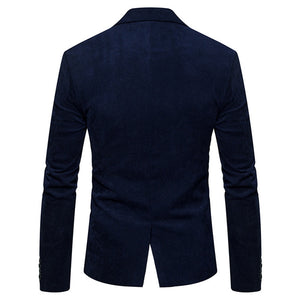 Vinson Casual Corduroy Slim Suit Jacket
