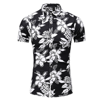 StylishEase™ - Men's Casual Floral Slim Fit Shirt