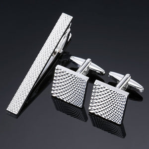 Deniz Cufflinks-Necktie Clip Set