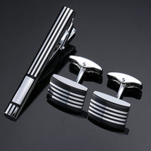 Load image into Gallery viewer, Deniz Cufflinks-Necktie Clip Set
