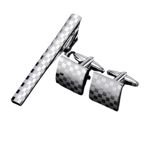 Deniz Cufflinks-Necktie Clip Set