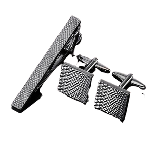 Deniz Cufflinks-Necktie Clip Set