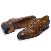 Load image into Gallery viewer, Gale Leather Check Oxford Shoe
