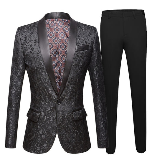 Watts Elegant 2 Piece Black Suit Set