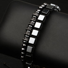 Load image into Gallery viewer, Classic Bracelet Square Hematite Wave Bangle
