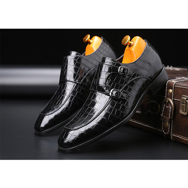 Octavian Crocodile Pattern Leather Shoe