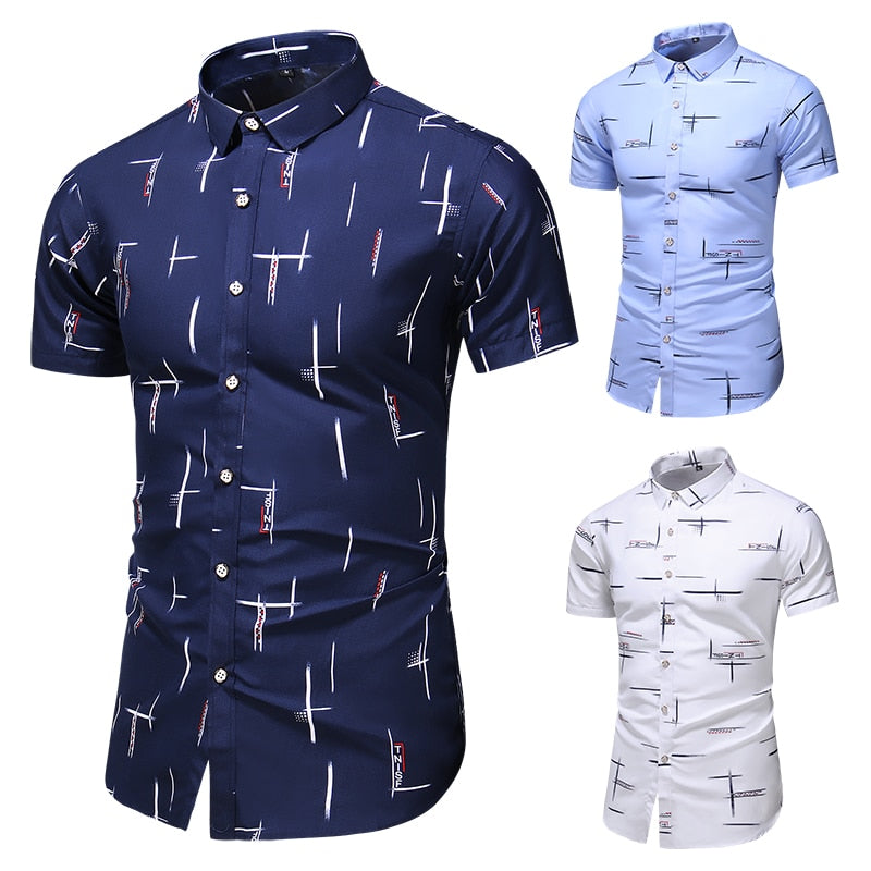 SummerCool™ Dress Shirt- Men's Printed Light Fashion Shirt