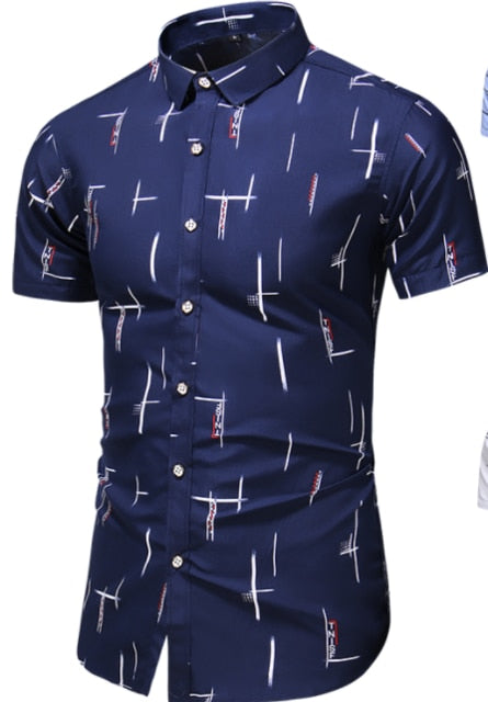 SummerCool™ Dress Shirt- Men's Printed Light Fashion Shirt