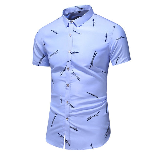 SummerCool™ Dress Shirt- Men's Printed Light Fashion Shirt