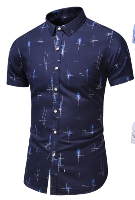 SummerCool™ Dress Shirt- Men's Printed Light Fashion Shirt