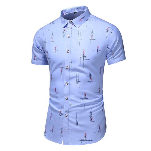 SummerCool™ Dress Shirt- Men's Printed Light Fashion Shirt