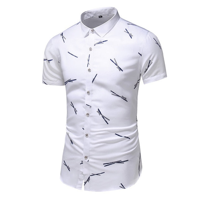 SummerCool™ Dress Shirt- Men's Printed Light Fashion Shirt