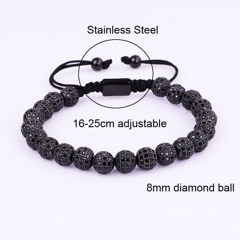 Luxury Unisex Ball Beads Woven Bracelet