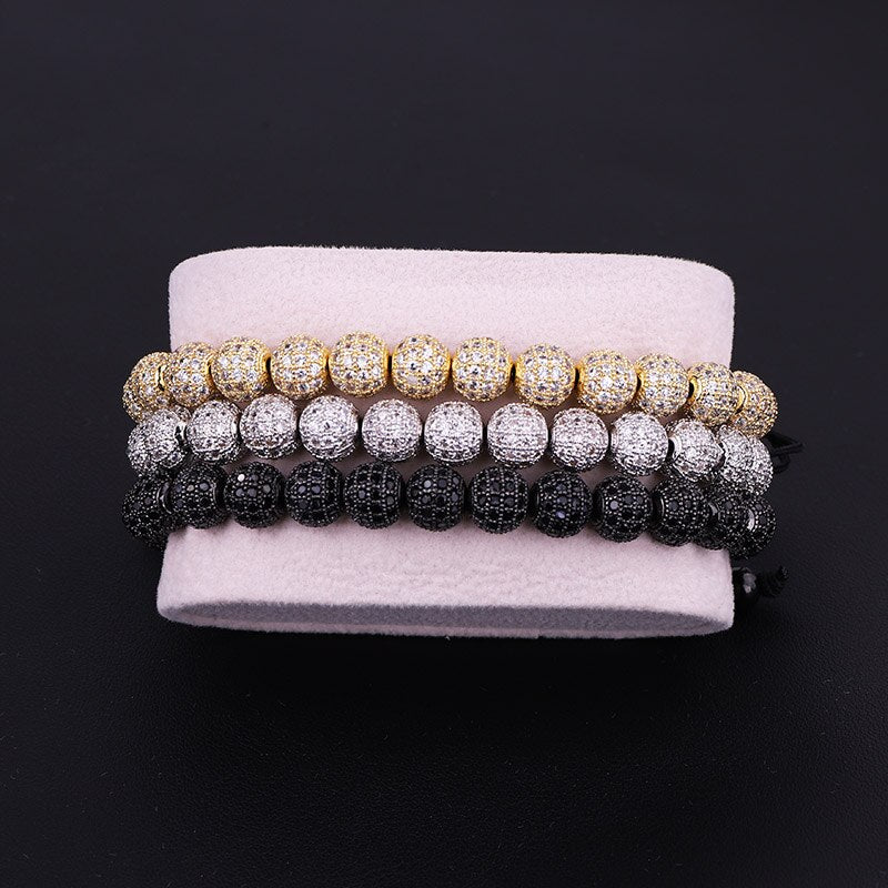 Luxury Unisex Ball Beads Woven Bracelet