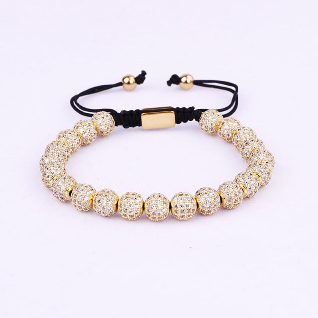 Luxury Unisex Ball Beads Woven Bracelet