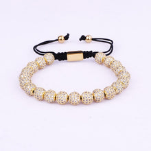 Load image into Gallery viewer, Luxury Unisex Ball Beads Woven Bracelet
