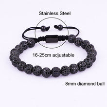 Load image into Gallery viewer, Luxury Unisex Ball Beads Woven Bracelet
