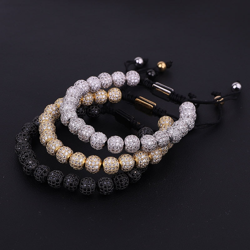 Luxury Unisex Ball Beads Woven Bracelet