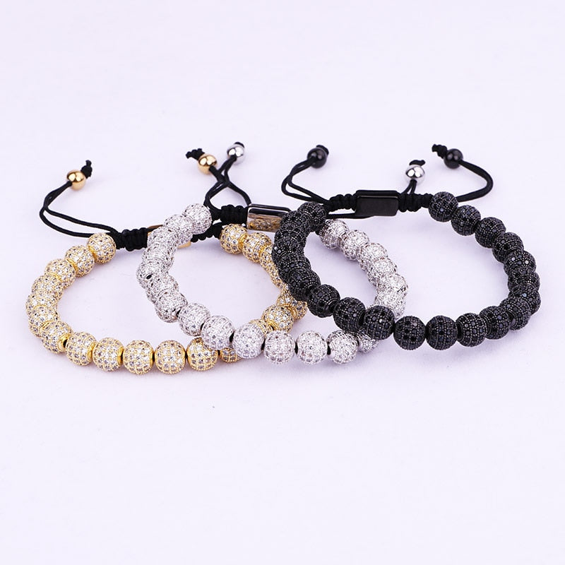 Luxury Unisex Ball Beads Woven Bracelet