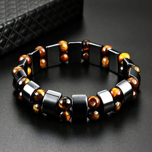 Ossy Double Hematite Tiger's Eye Bracelets