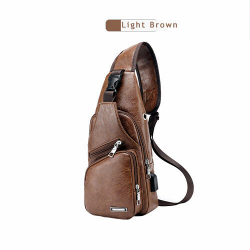 USB Sling Biker Satchel