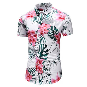 StylishEase™ - Men's Casual Floral Slim Fit Shirt