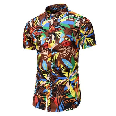 StylishEase™ - Men's Casual Floral Slim Fit Shirt