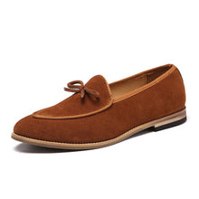 Load image into Gallery viewer, Men Suede Leather Loafer Shoes
