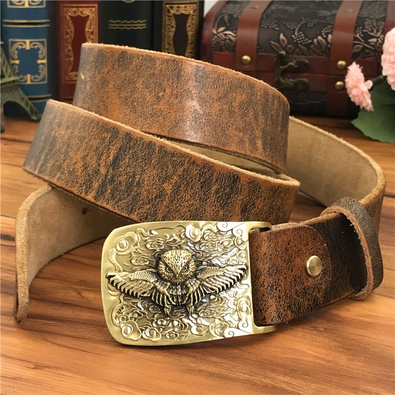 SP Cowboy Style Men leather belt