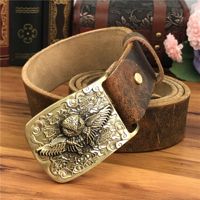 SP Cowboy Style Men leather belt