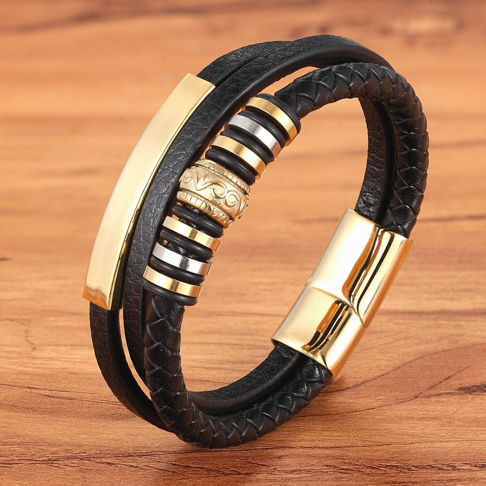 Aaron Luxury Leather Bracelet