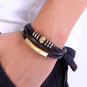 Aaron Luxury Leather Bracelet