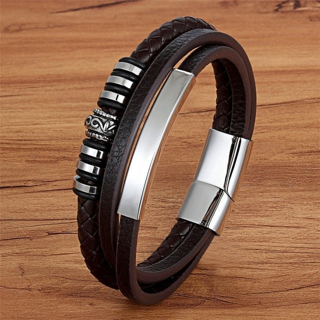 Aaron Luxury Leather Bracelet