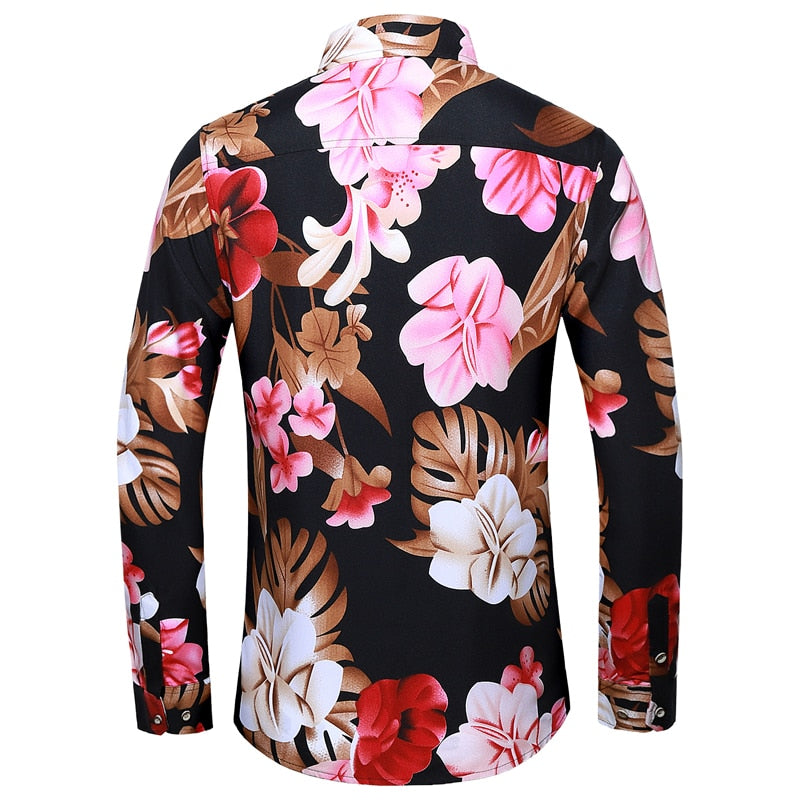 Men's Preston Flowers Print Casual Shirt