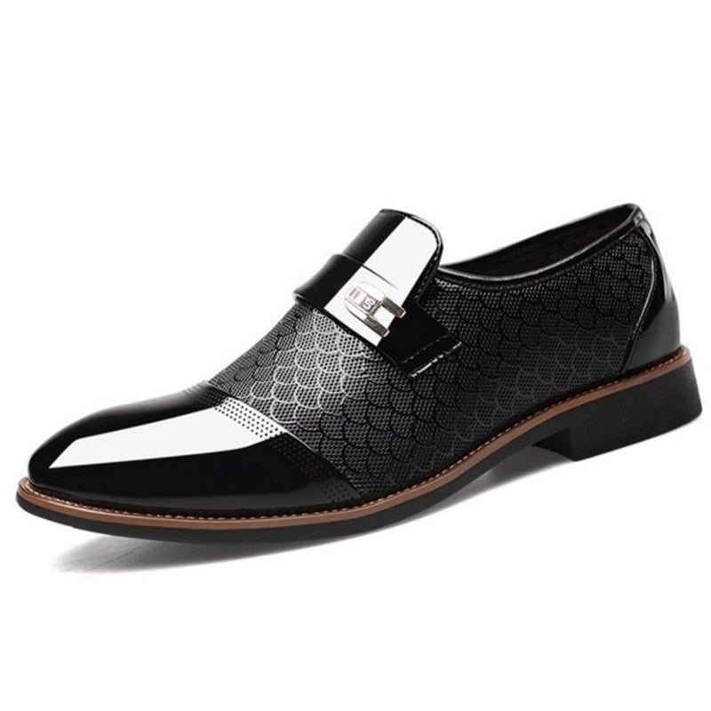 Mens Black Italian Oxford Shoe