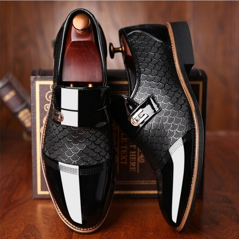 Mens Black Italian Oxford Shoe