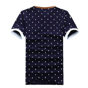 Men's Skull Dots Print Polo Shirt
