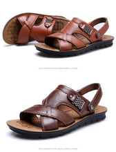 Load image into Gallery viewer, IslandEscape™- Men&#39;s Outdoor Leather Roman Sadals
