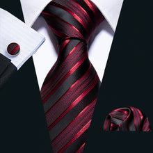Load image into Gallery viewer, Marion Luxury 100% Silk Tie Set

