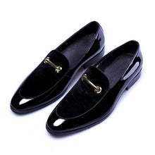 Load image into Gallery viewer, GentlemanGlide™ - Luxury Patent Leather Italian Loafer
