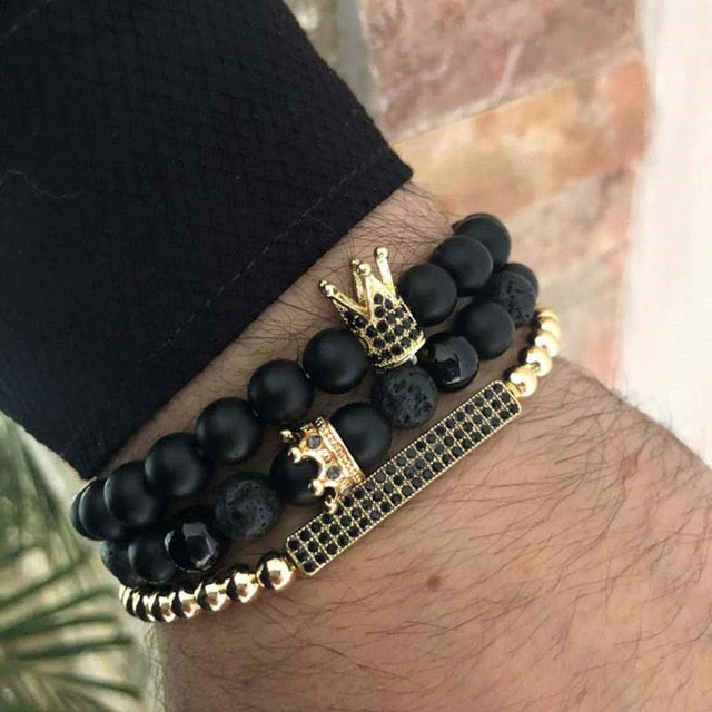 Gold King Crown Bracelet