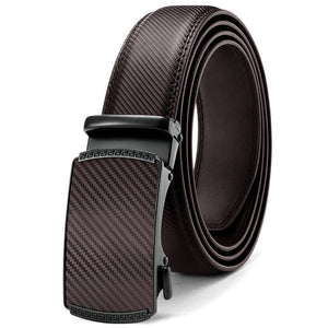 Troy Business Leather Automatic Alloy Buckle Belt