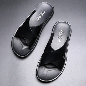 RivieraRoamer™ -  Men's Italian Leather Luxury Sandals