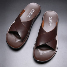 Load image into Gallery viewer, RivieraRoamer™ -  Men&#39;s Italian Leather Luxury Sandals
