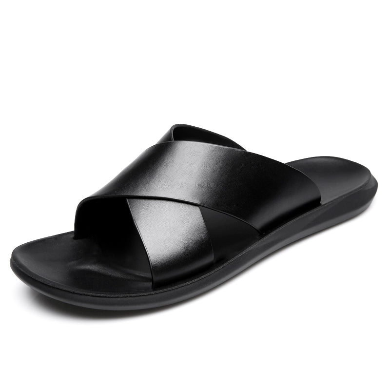 RivieraRoamer™ -  Men's Italian Leather Luxury Sandals