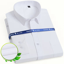 Load image into Gallery viewer, Basic Dress Shirt Single Patch Pocket Formal Business Shirt
