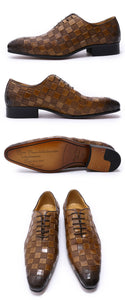 Gale Leather Check Oxford Shoe