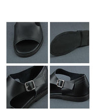 Load image into Gallery viewer, TriumphTrek™ -   Men&#39;s Genuine Leather Slip-On Sandals
